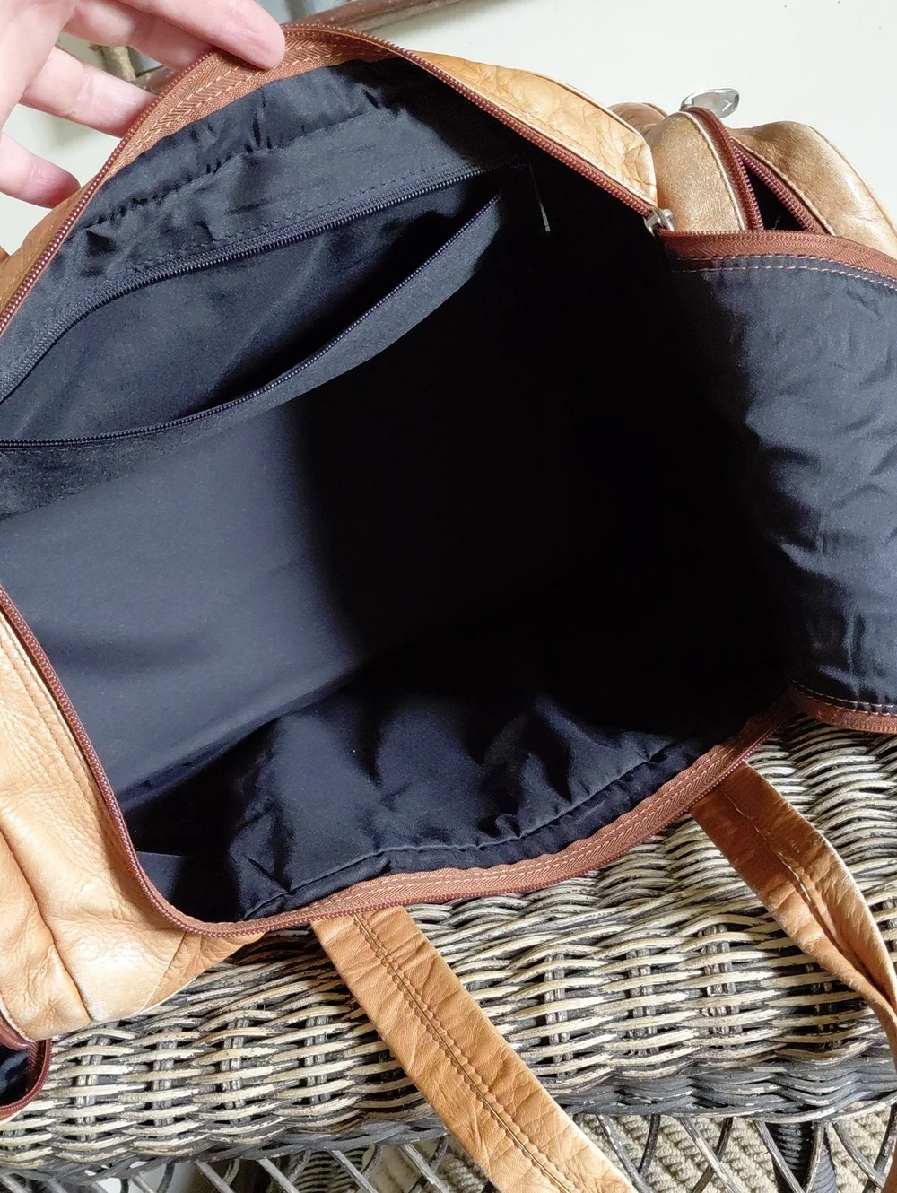 Vintage Leather Travel Weekender Duffel Bag *Final Price*